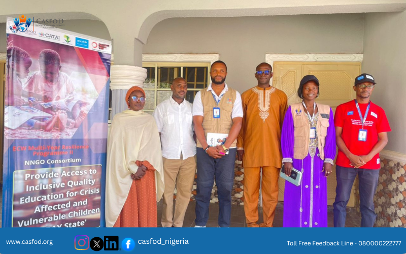 casfod_nigeria's tweet photo. As part of ongoing efforts to ensure effective implementation of the Education Cannot Wait (ECW) Project, a joint supervision visit was conducted across project locations in Mubi North LGA.
The visit brought together key stakeholders, including Raphael Ayedipe, UNICEF (1/4) https://t.co/NhPPhwLypI