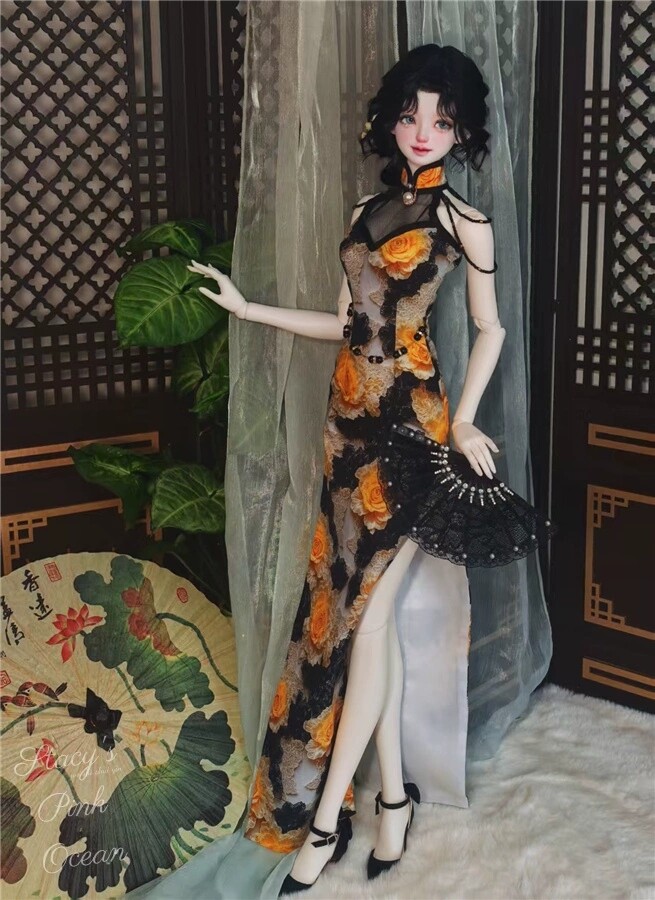 更新情報 ドール用 チャイナドレス🌺 MSD/MDD/SD/DD/DDS/65cm以上