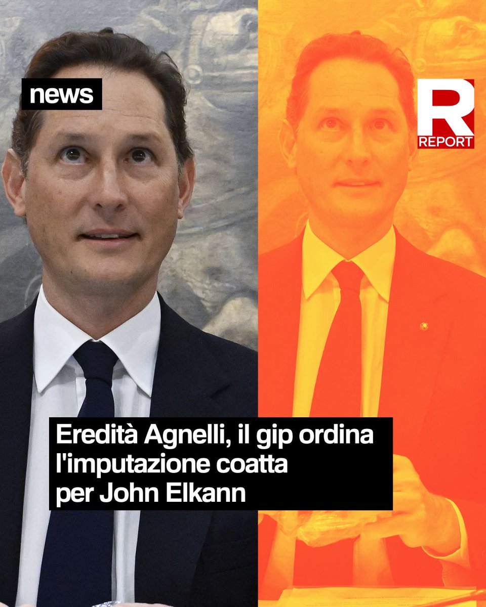 reportrai3's tweet image. Il gip di Torino Antonio Borretta ha scavalcato il pm e imposto l’imputazione coatta: ora il presidente di Stellantis,rischia il processo. E insieme a lui anche Gianluca Ferrero, commercialista  e presidente della Juve.
Leggi i dettagli qui: bit.ly/elkanndecision…