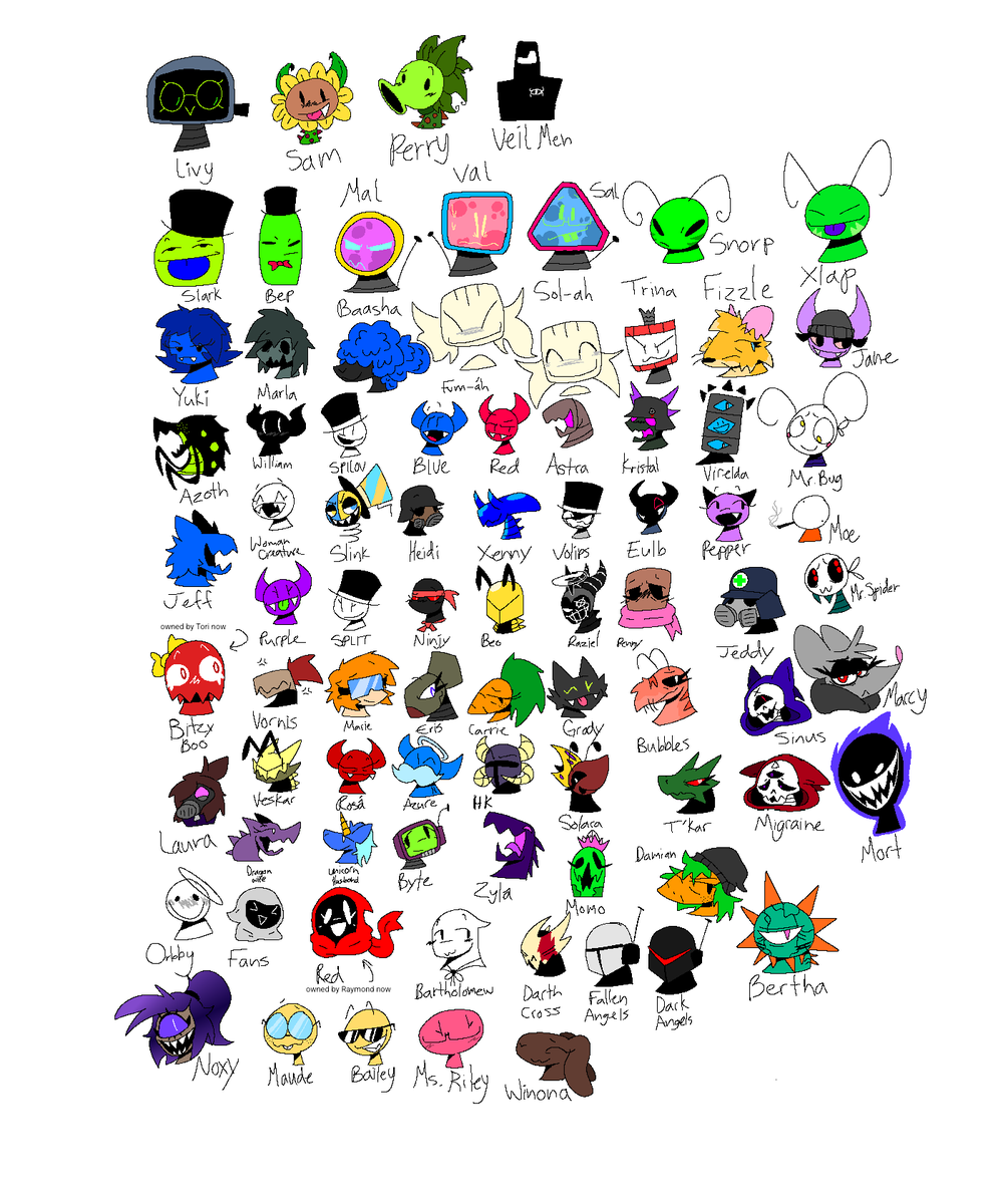 I've updated my OC roster sheet, at least so far lmao

I've also redesigned some of my older OCs and added new OCs you actually never seen before, enjoy 😉