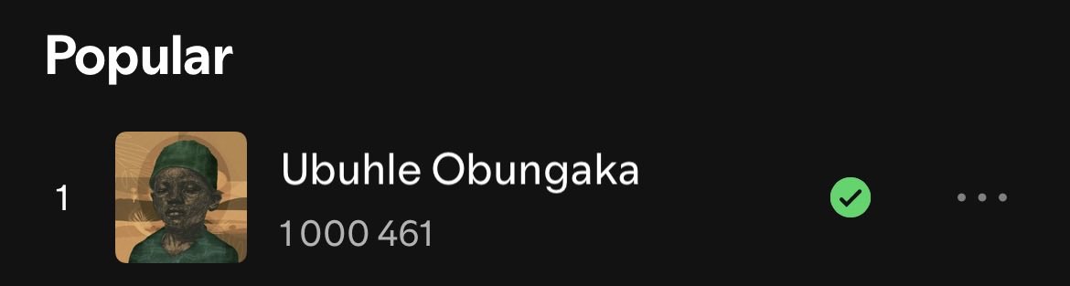 We’ve just hit a million streams on Spotify. Thank you guys so much 🙏🏽❤️