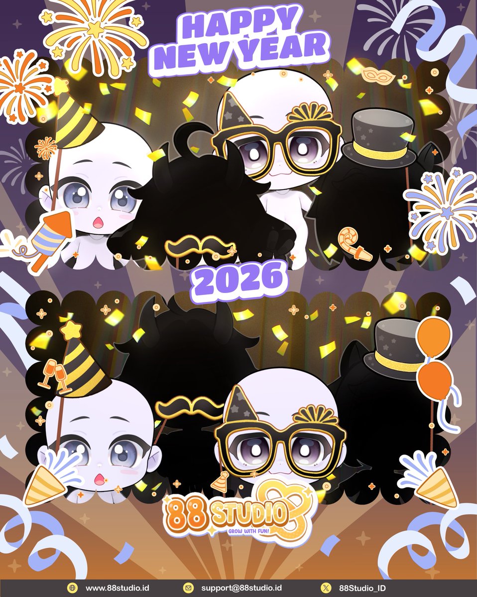 New Year Photo Raffle! ( ˶˘ ³˘) 🎆 
We’re looking for 1 volunteer model who wants to join in frame with our beloved Eca &amp; friends! 💛 ✨ 

The one and only winner will get:
🥨  1 x we-fie photo with Eca
🥨 1 x full-body chibi in the pose you picked

How to join:
- Follow, like &amp;