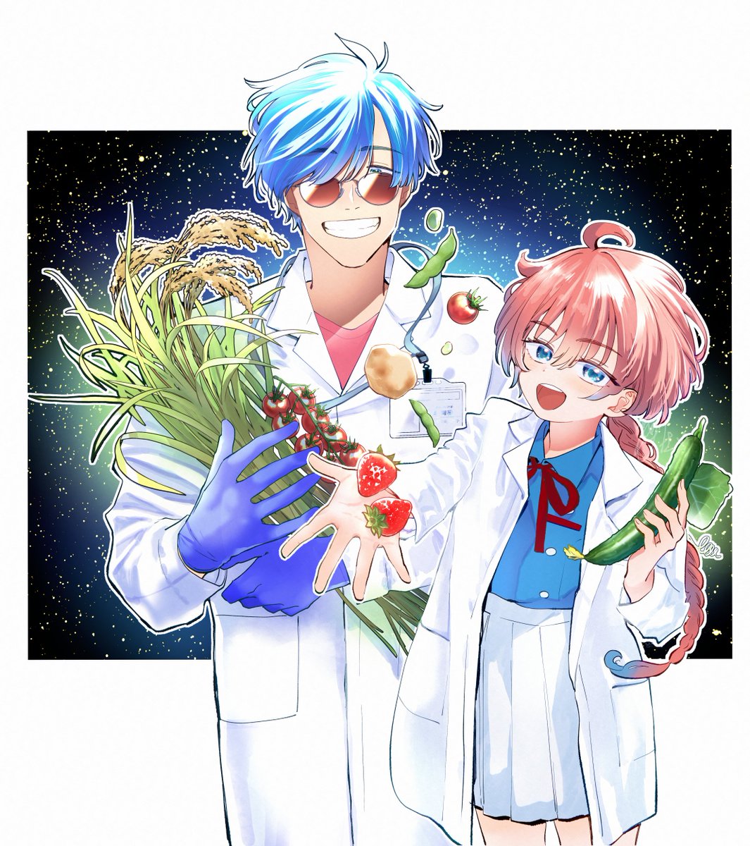 さいさいのさ 宇宙農業！ 夏ごろ依頼で描いた絵（担当の掲載OKもらってます）