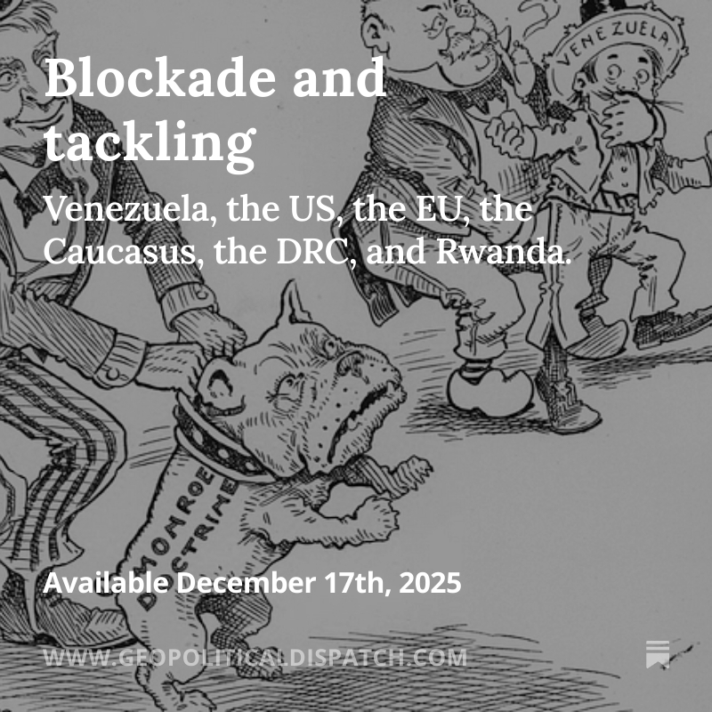 geopolfeller's tweet photo. Oil rose after Trump announced "a total and complete" blockade of sanctioned tankers to and from Venezuela, until “oil, land, and other assets" were returned.
This shift in tactics, and narratives, speaks of something else.

More in today's @GeopolDispatch https://t.co/cm5qQZEnLz
