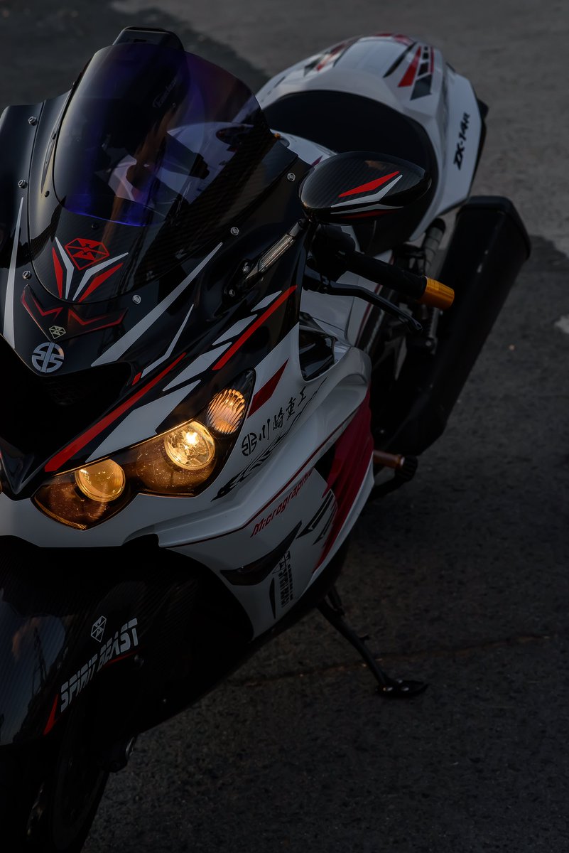 全方位好きな人は4枚貼る #kawasaki #zx14R #六眼魔神 #Micrographic