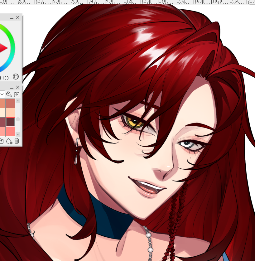 คมชเส้นรัฟ สีแดงคือที่มากมิสซิสสรผึ้งชอบสีแดง😩🤌❤️