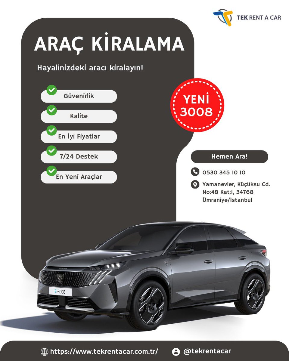 tekrentacar (@tekrentacar) on Twitter photo 