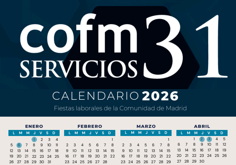 Hemos preparado el Calendario Laboral 2026 para farmacias de Madrid: descargable, con festivos oficiales y listo para planificar turnos y vacaciones.
🧩 Organiza y cumple sin riesgos.
🔗 bit.ly/4oXiCiA#Farmac…
 #COFMServicios31
