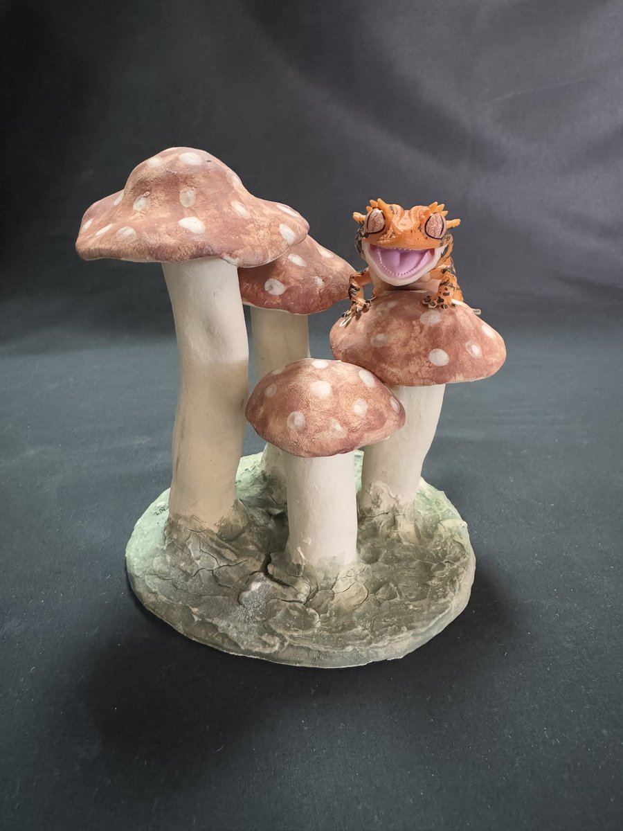 ガラダ堂新作キノコシェルター、無事に焼けましたので 12/20