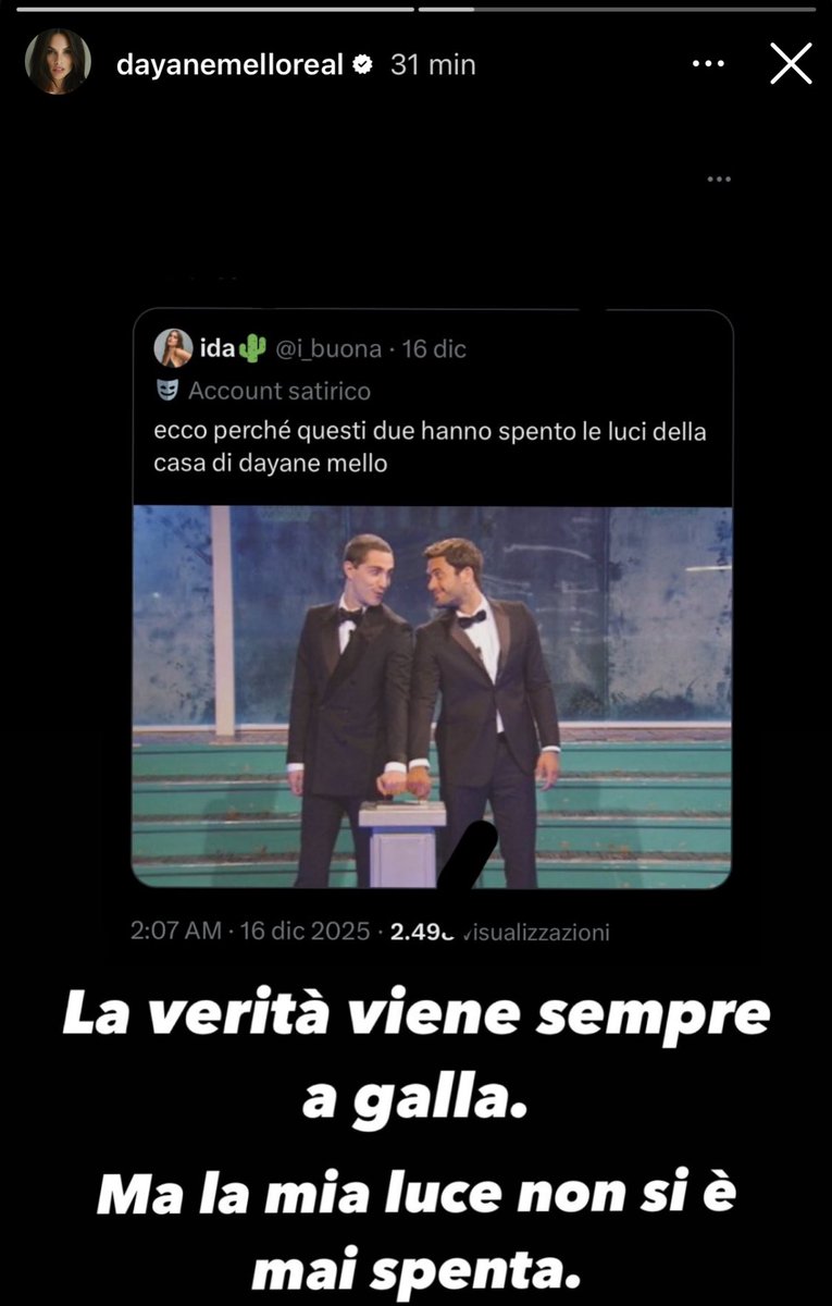 e se lo dice anche dayane mello…