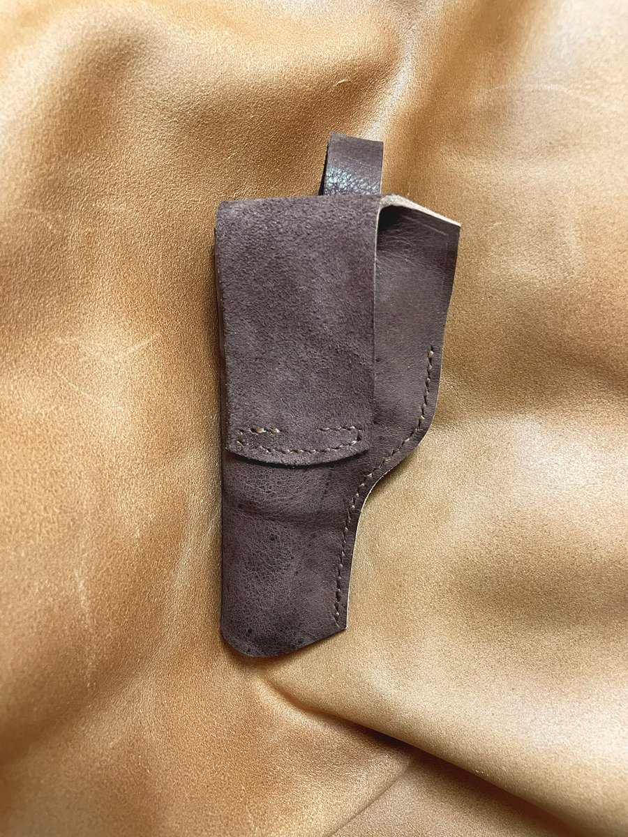FN M1910用右利きレザーホルスター ムラ染めとシボが特徴的な国産