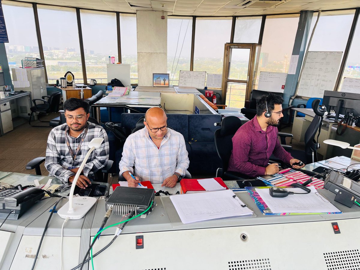 Kudos to the Surat Airport ATC team for their exceptional professionalism, precision, and dedication! Your seamless coordination and commitment to safety keep every flight moving smoothly.
<a href="/AAI_Official/">Airports Authority of India</a> <a href="/aairedwr/">Regional Executive Director WR</a>