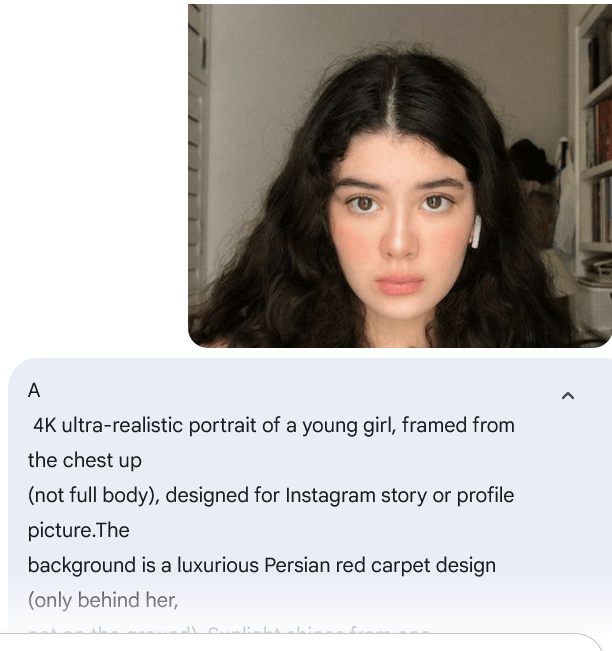 hayyantechtalks's tweet image. 1. Open Gemini  
2. Upload your photo  
3. Enter this prompt 
4. Generate  
5. Change the pose    

Here are 10 best prompts (PART 2)🧵