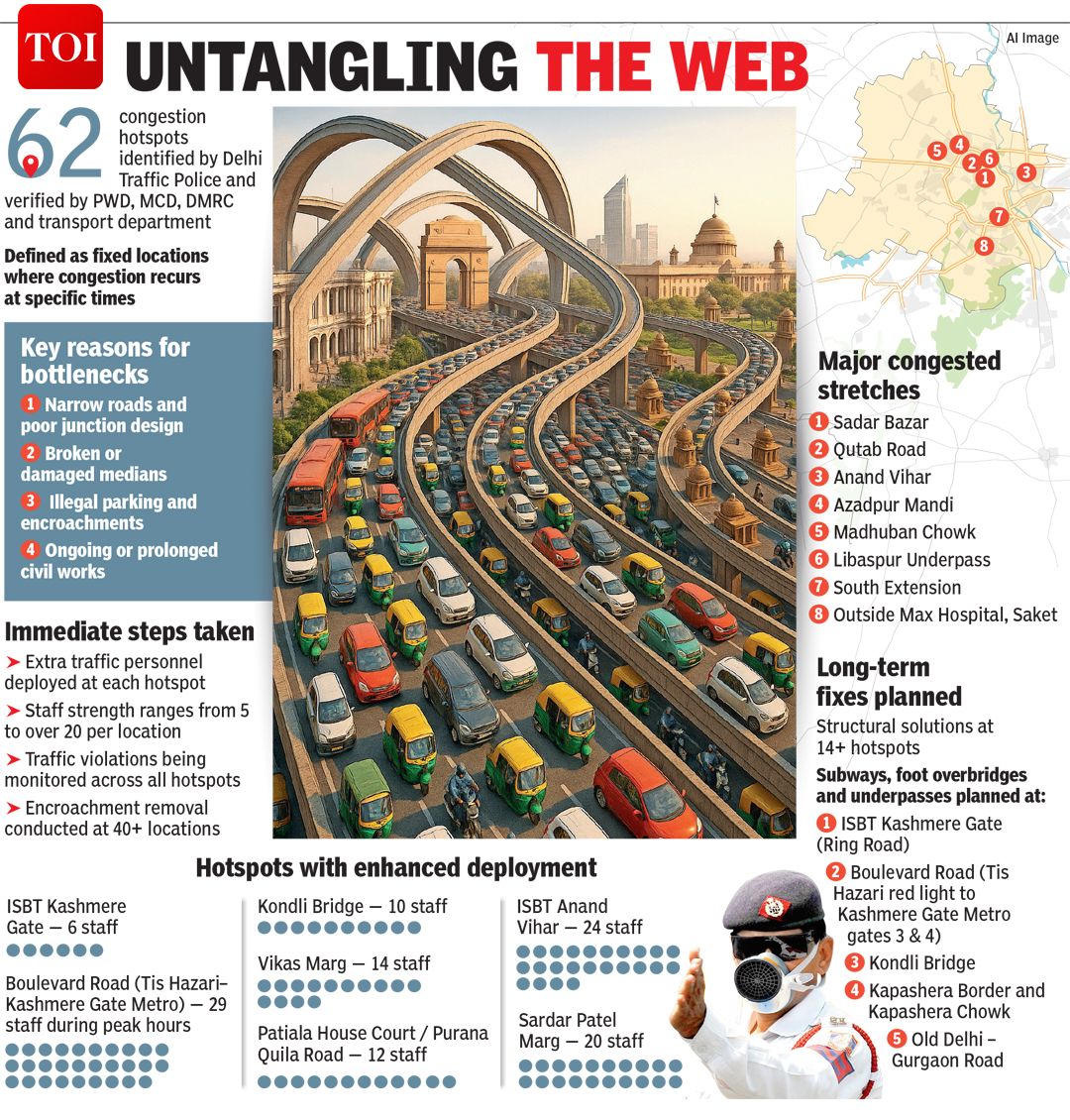 timesofindia's tweet image. #Subways, #FOBs And #Parking: How Cops Plan To Ease Congestion At 62 Hotspots
timesofindia.indiatimes.com/city/delhi/sub….
