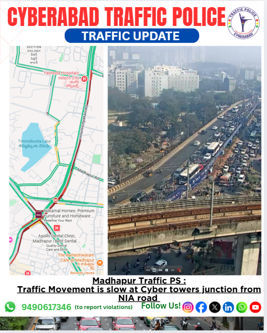 Cyberabad Traffic Police tweet media