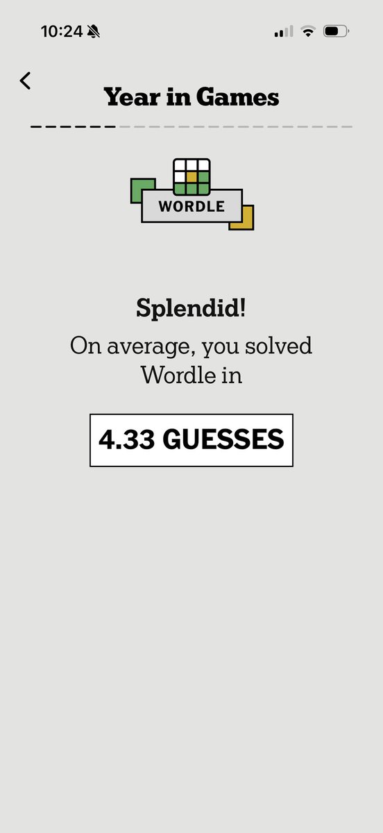 I wasn’t expecting a NYT Games wrapped and certainly wasn’t expecting this tone