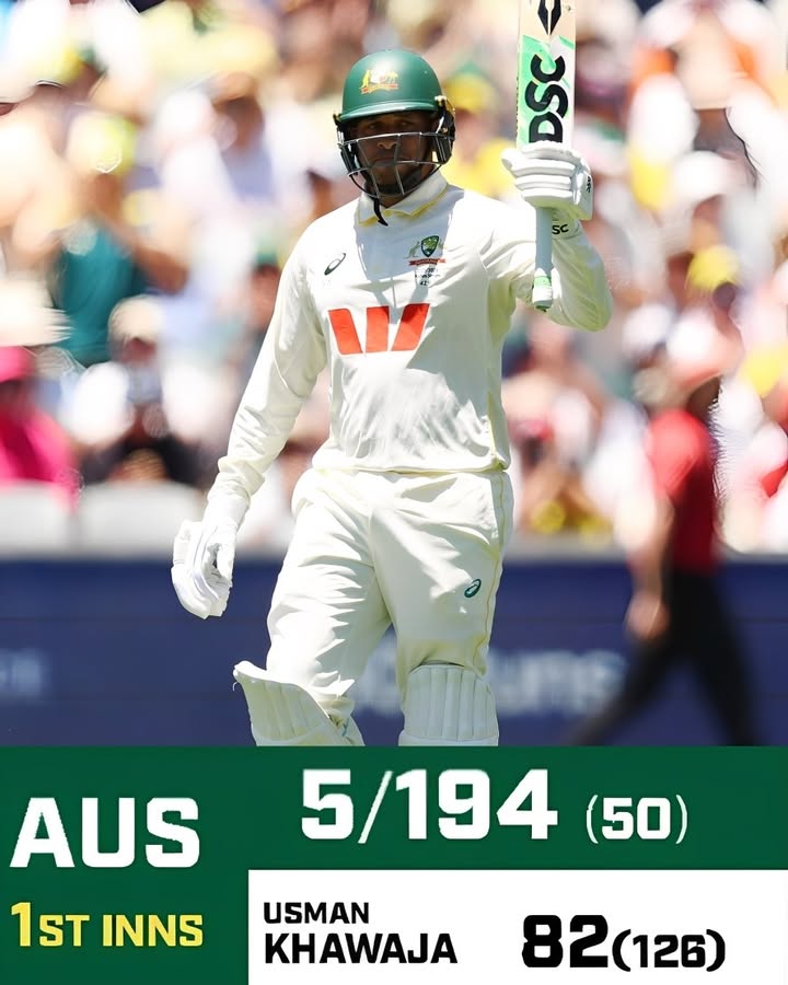 CricketTimesHQ's tweet photo. Usman Khawaja departed on 82 before tea 🏏

#cricket #AUSvENG #Ashes #3rdTest #CricketTwitter https://t.co/hN2imPjoVr
