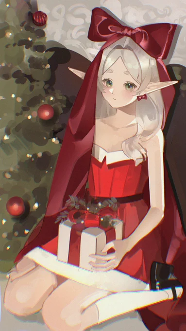 70/100 #フリーレン DAY 2: 12 days of frieren! santa baby