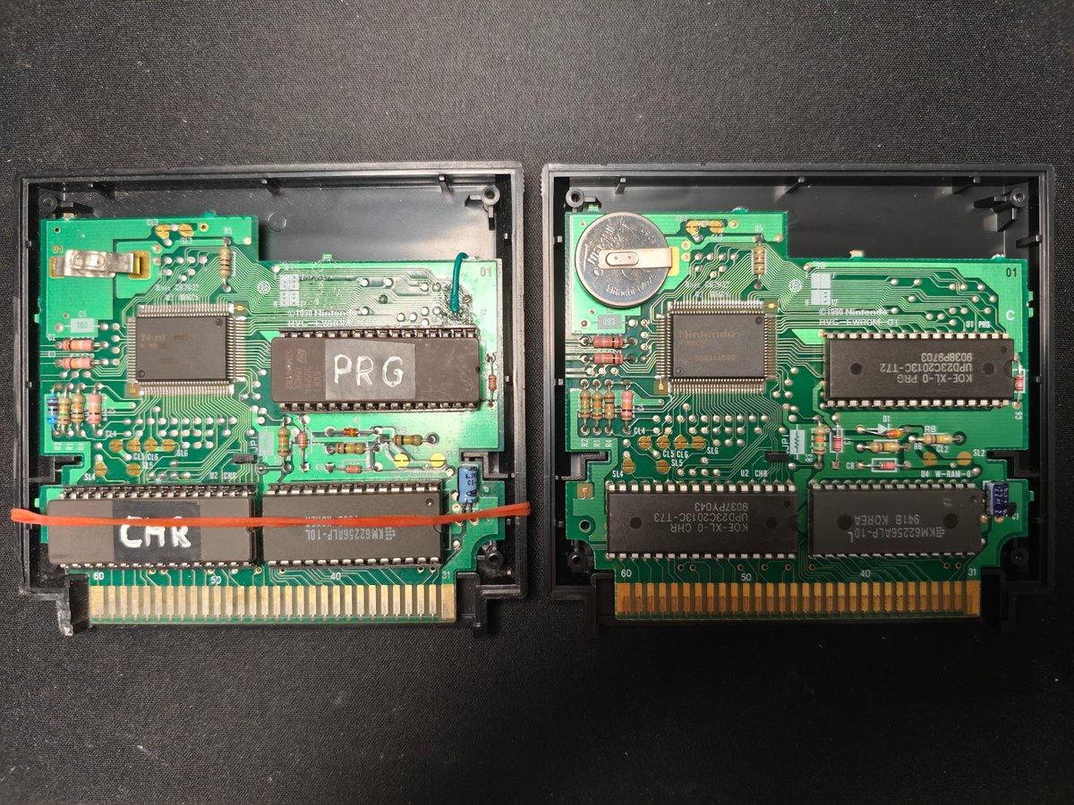 That EPROM mod was still too unwieldy, so I decided to do a more modern approach. Which is why I bought an another donor cartridge 😅
#nesdev
