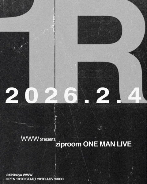 Rhymeboy's tweet photo. 【NEWS】
ziproomの初ワンマンライブ『1R』が来年2月に開催
https://t.co/dQJ52XNKXv https://t.co/1wRBM0NeZG