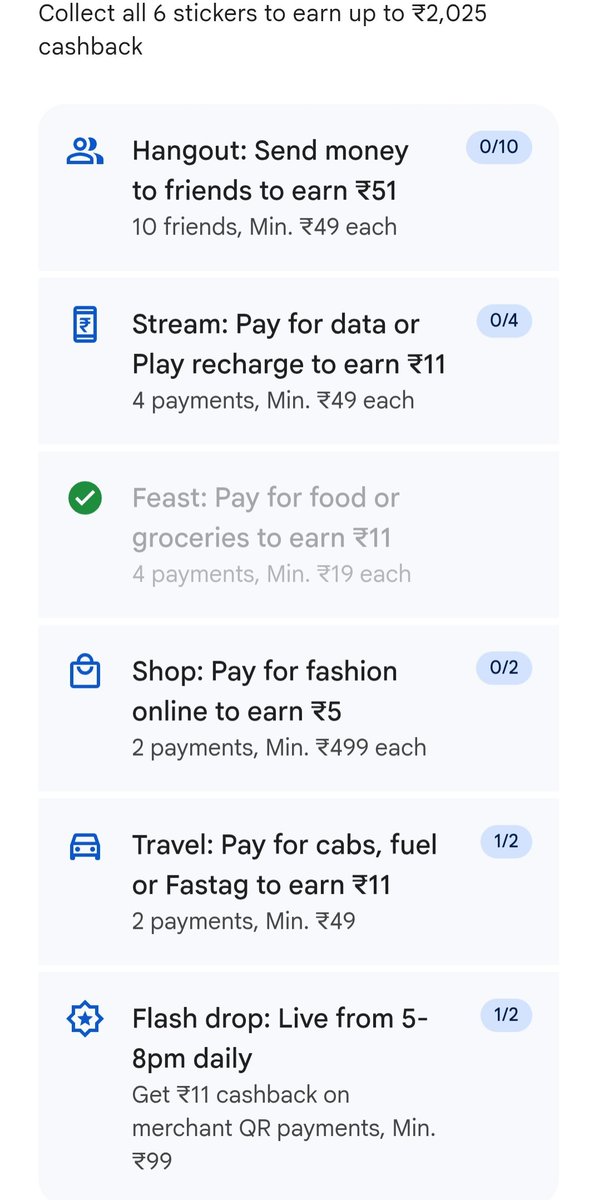 saradagakasepu4's tweet photo. Hello Everyone...
Just check this Excellent Offer in the Google Pay Application Gpay..
Do it as per the mentioned criteria and most of the people will get a decent Cashback ...!!
#Gpay #OfferZone https://t.co/ATGKD23Lj1