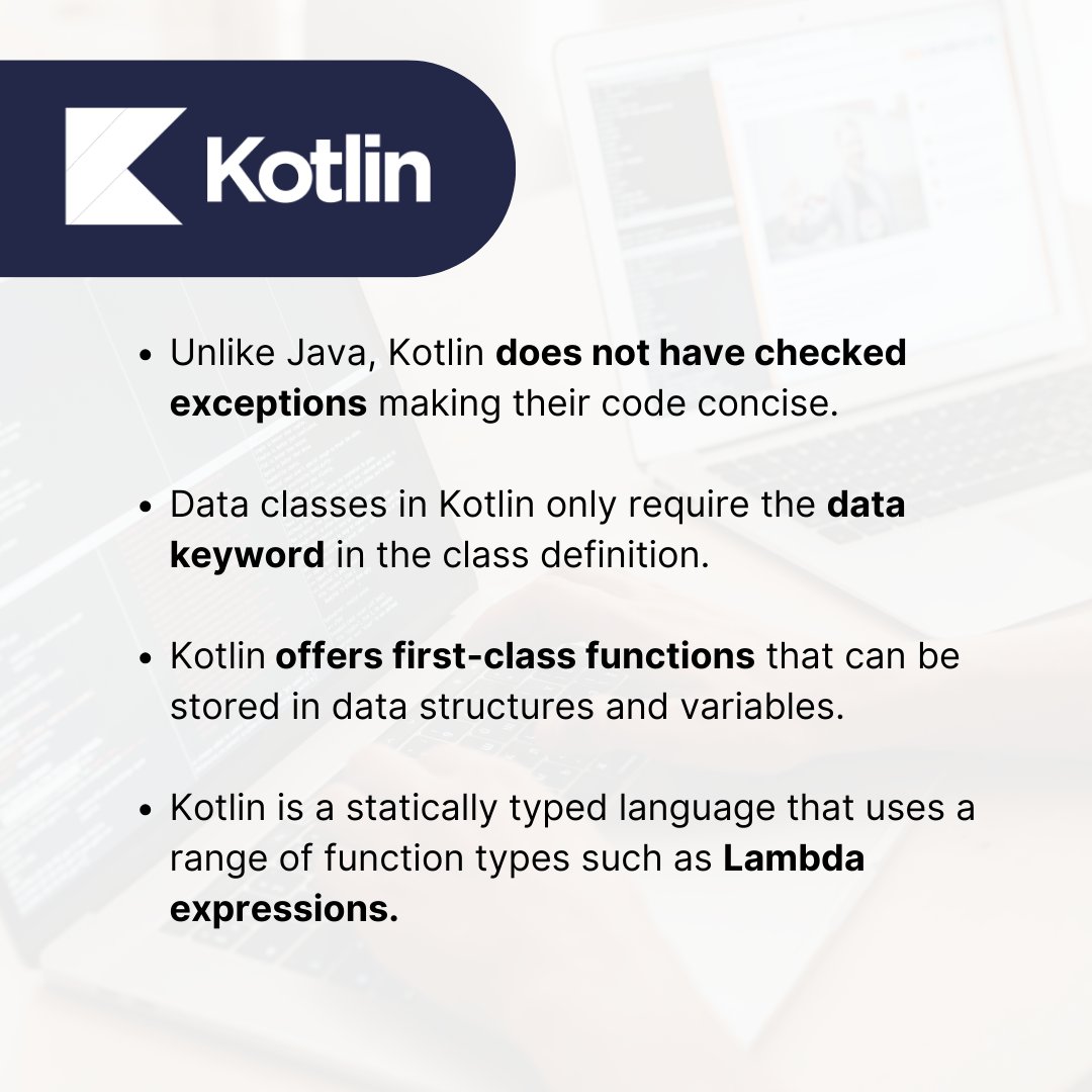 techrivers's tweet image. Know the differences between Kotlin against Java here to know which one you should use for your native android app development: bit.ly/35UZZtg  

#mobileappdevelopment #androiddevelopment #appdevelopment