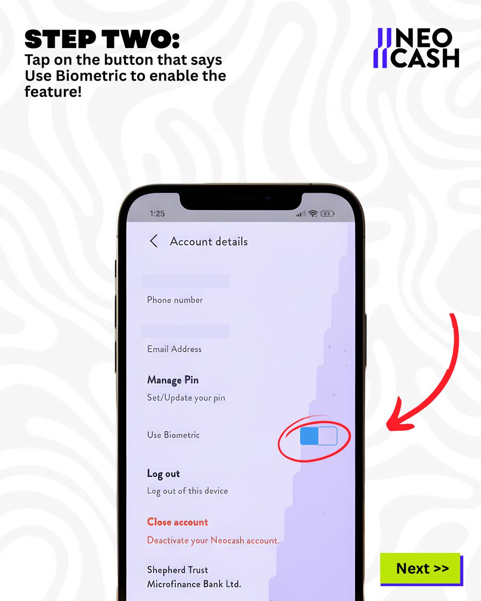 neocash_ng's tweet photo. Make every login secure AND effortless. Whether you prefer fingerprint or face recognition, setting it up takes just a few taps. Swipe to learn how to enable biometric authentication today. 
#Neocash #BiometricAuthentication #SecureSignIn https://t.co/TeToTbIamG