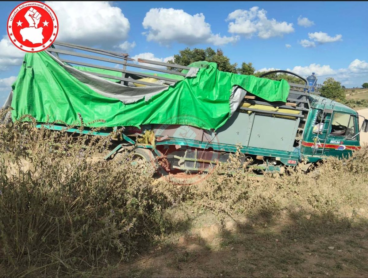 At least four civilians, including a Buddhist monk, were killed after Myanmar’s junta launched 18 airstrikes on Sagaing’s Shwebo Township on Tuesday, a day after resistance banners urged an election boycott. Photo: Wetlet Informational Network #WhatsHappeningInMyanmar