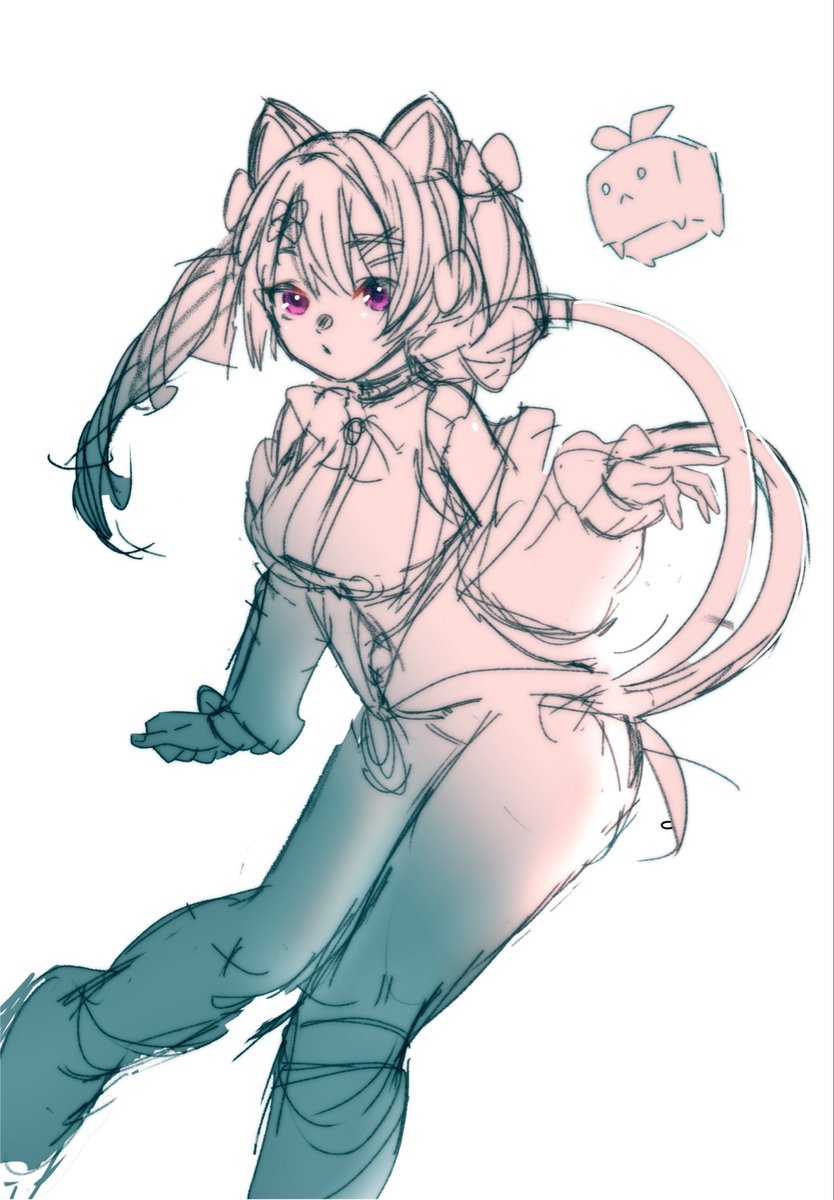 描きます！！言って描いてなかった新作ちゃんの落書き。