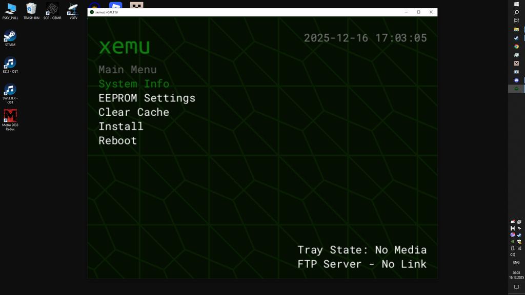 NEM3Z_SHITPOST's tweet photo. I had no better screenshots but uh. Hey! I got XEMU working on my PC and it runs HL2 perfectly!

The only thing i basically need is the controller. Since keyboard binds are... Strange. https://t.co/eo90Jh6sFO