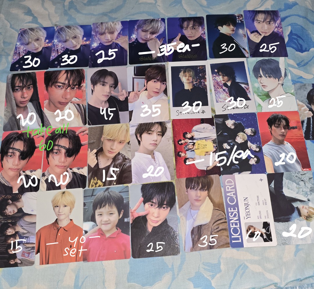 [kindly help rt]
wts - want to sell - stop collect

WTS ALL ABOUT TXT
💥 Yang ga ada harga boleh offer 
💥 titik hijau pair 2pc
☆ Ppulbatu Take all only 
☆ avail via 🍊 (exc fee pack&amp; adm)
☆ DM for vidcon (fixed only)
☆ Dom Solo

🏷️ wts aab txt v1 twins yeongmeong hwangchoon
