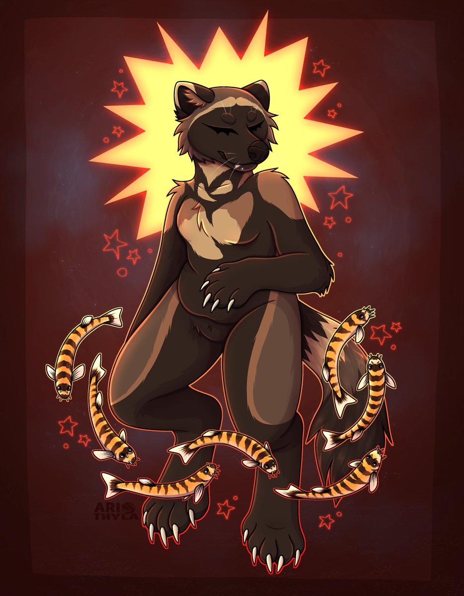 ⋆｡°✩ Bug ⋆｡°✩
This is another piece from artfight for <a href="/l3enjus/">Benji</a> <3
[ #wolverine #gulogulo #mustelid #artfight ]