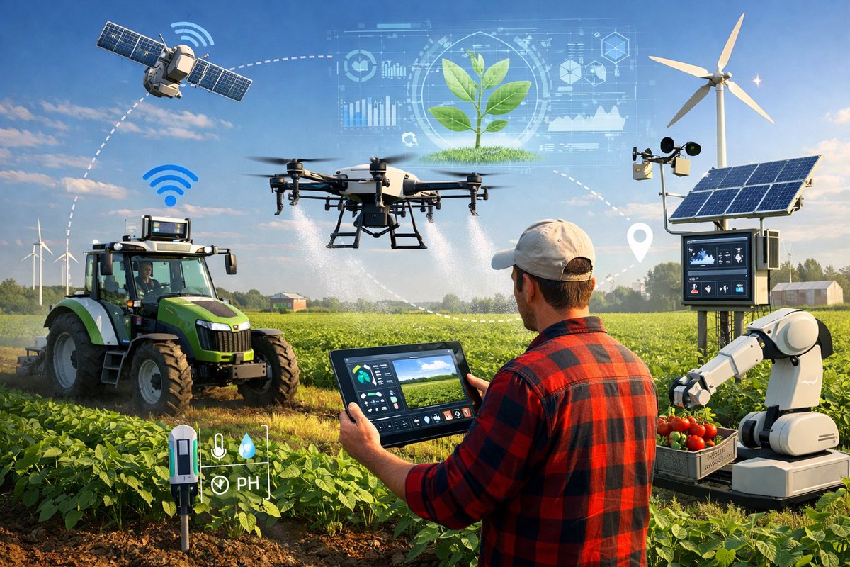 Tarımda;
5-10 yıl içindeki en büyük gelişme AI ve Otonom Sistemlerin yaygınlaşması, tarımı "sanat" olmaktan çıkarıp yüksek teknolojiye dayalı bir "veri bilimi"ne dönüştürecek olmasıdır. Etkisi, daha az su, daha az kimyasal, daha az emekle; daha çok verim, daha yüksek kalite ve