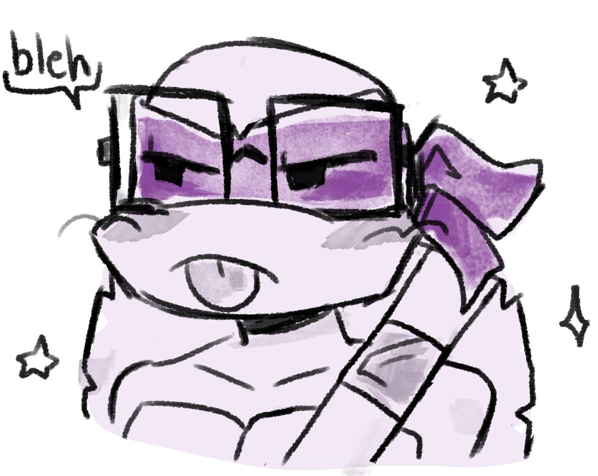 つんつんページ bleh :b #tottmnt #donnie #TMNT