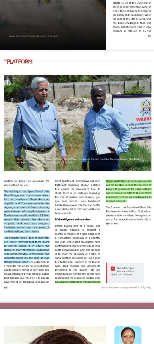 For those requesting the link, the article was published in 2023 by <a href="/ThePlatform_KE/">The Platform for Law, Justice & Society</a> but it’s no longer accessible on their website. Here is the full article...