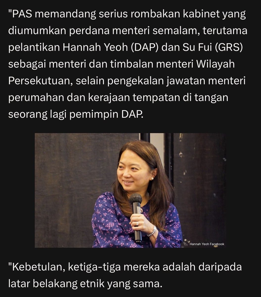 Aisehman's tweet image. You just knew this was coming.

PMX picked two Malaysian Chinese as FT Minister and Deputy Minister respectively, while maintaining a Malaysian Chinese as Local Government Minister.

This is like asking for trouble in Melayuland, but PMX still did it.

PAS wouldn’t do this in a…