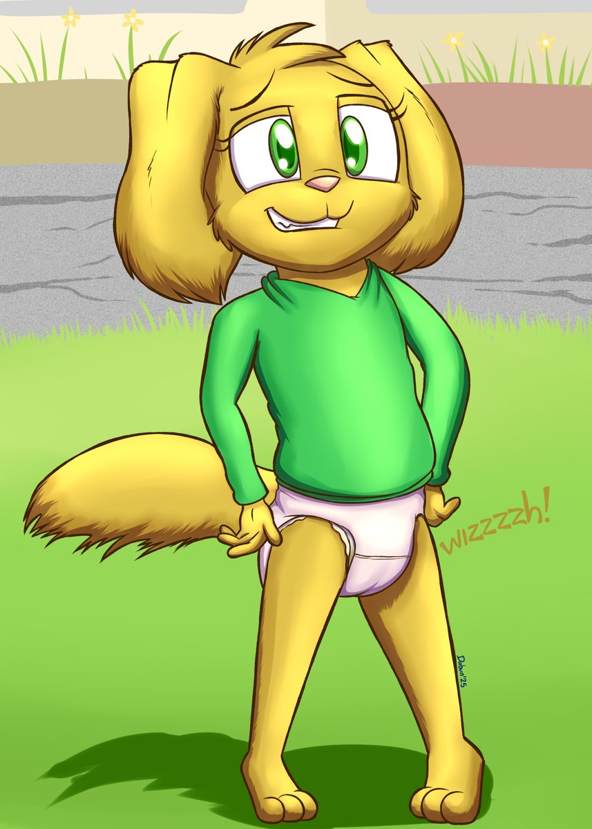 Read Alt for story for this shameless puppy wetting her pamp ;)