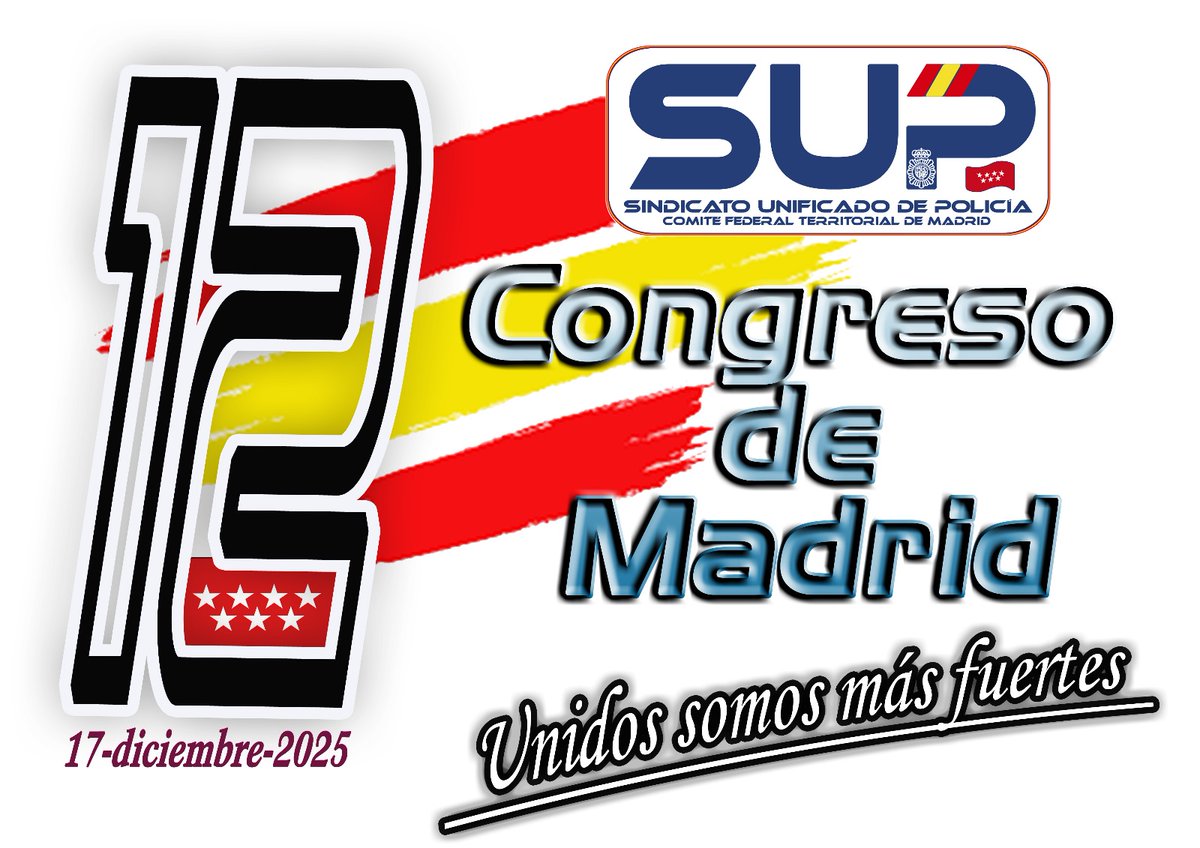 supmadrid's tweet image. 📢  Hoy celebramos en #Madrid el 1️⃣2️⃣º #CongresoFederalTerritorial del SUP.

📝 Un paso ➕️ para definir líneas de acción, marcar prioridades y trabajar en un proyecto sindical sólido al servicio de tod@s l@s policías nacionales

Acto que refuerza el orgullo de pertenecer al SUP