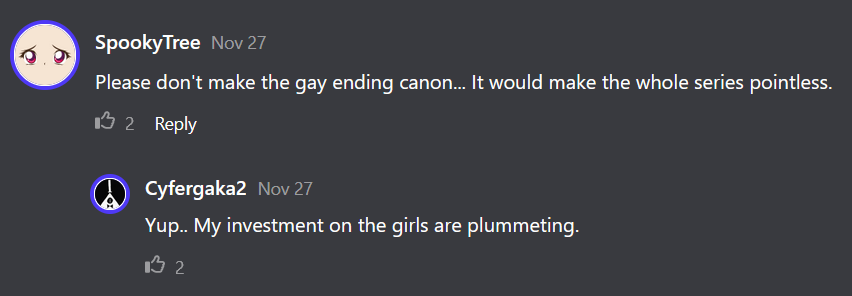 saphmins's tweet photo. @BatmanSommelier believe me, i've seen so many people still support a harem ending or saying gerosaki can't happen because "he has to marry a girl" from comments on the Latest chapters it's so concerning... ship aside, it makes zero sense https://t.co/dIrOsDuAde