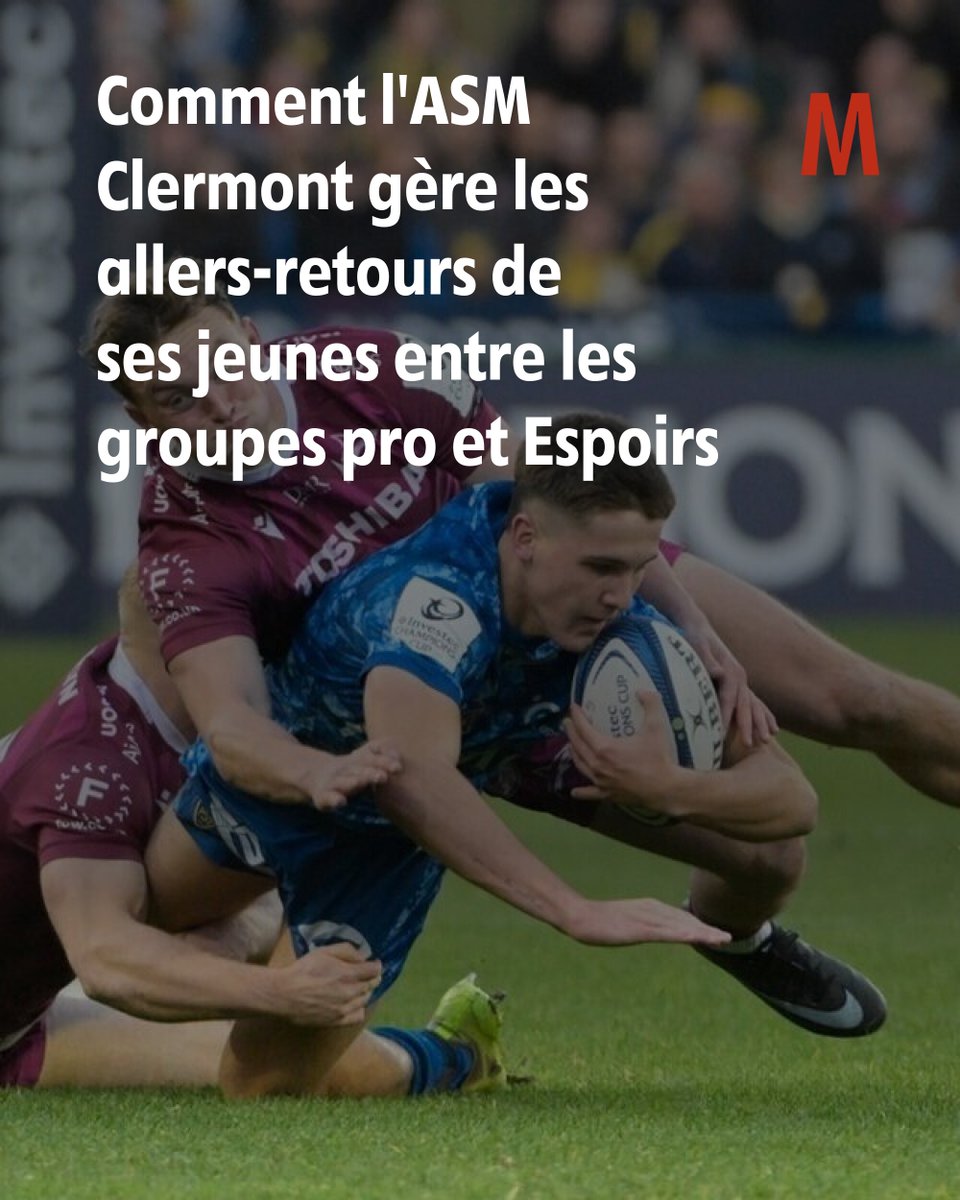 Depuis le début de la saison, huit joueurs de l’équipe Espoirs de l’ASM ont évolué au moins une fois avec les pros
➡️ l.lamontagne.fr/xTX