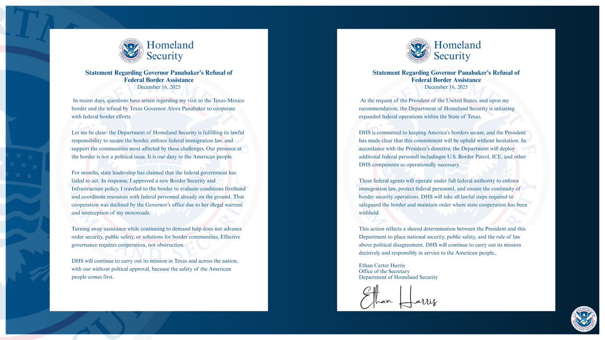 Department of Homeland Security tweet media