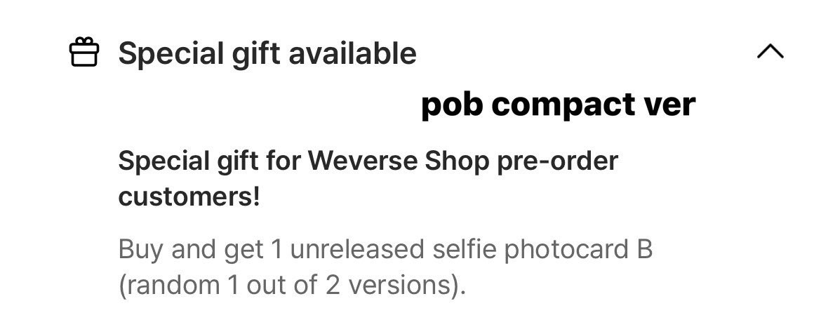 cherriz_GO's tweet photo. 🎁 POB FROM WEVERSE https://t.co/RuCqvWFtao