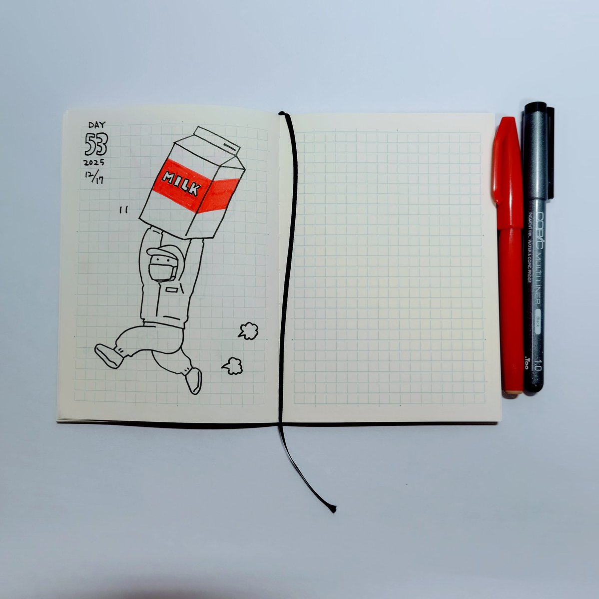 今日ははたらくひとを描きました
#1日1絵