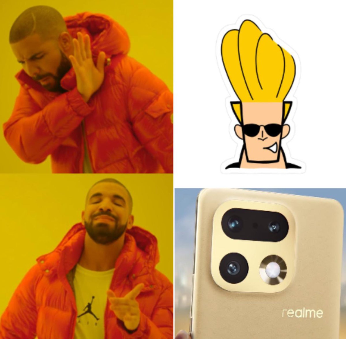 raag747's tweet photo. Too cool for Johnny Bravo. #realme16ProATrueMasterpiece https://t.co/YeBbMw2GRP