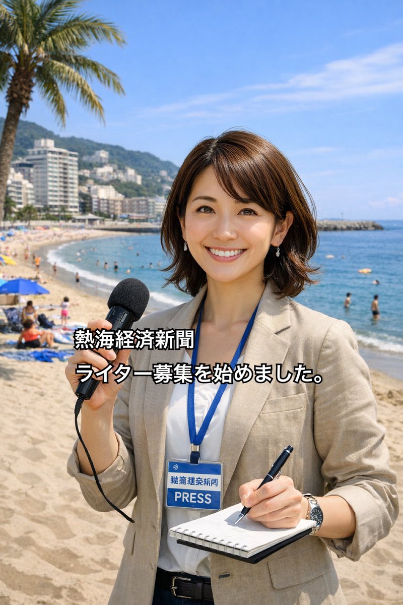【熱海経済新聞ライター募集】
Webメディア熱海経済新聞のライターを募集いたします。

1月以降、「街の記録係」としてメンバーに加わっていただける方を募集します。 
詳細はインスタにて。
instagram.com/p/DSWirxekgiQ/…