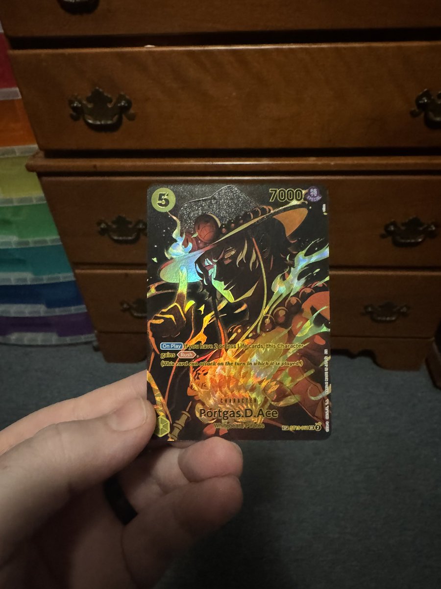 Welp pulled fire from my prize packs!! 🔥#optcg