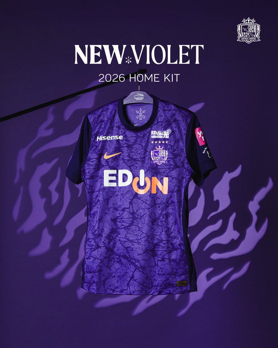 👕🏹💜 Sanfrecce Hiroshima unveils new violet kit for the 2026 J