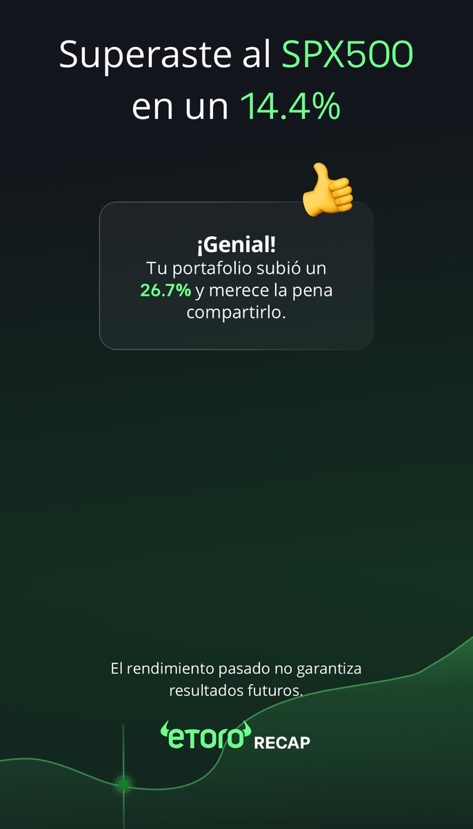 corteshvictor's tweet photo. Este es mi resumen eToro 2025. #eToroRecap2025 Únete a mí en eToro. https://t.co/bRX0p3Xf9f https://t.co/rE88HpEZkq