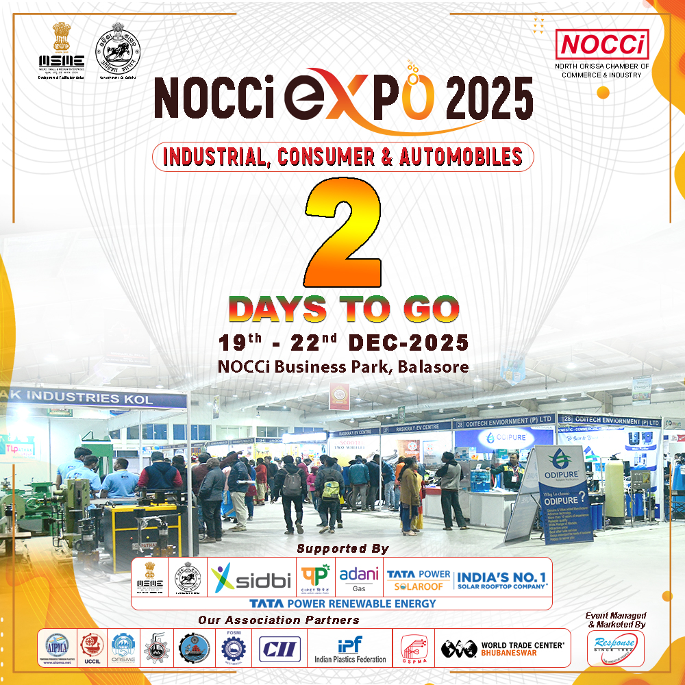Just 2 days to go! Gear up for the NOCCi Industrial, Consumer &amp; Auto Expo 2025 – a grand showcase of innovation, technology, and opportunities. Don’t miss it!

#nocciexpo2025 #expo2025 #industrial #consumer #auto #CulturalProgramme #balasore #odisha #december2025 #nocci