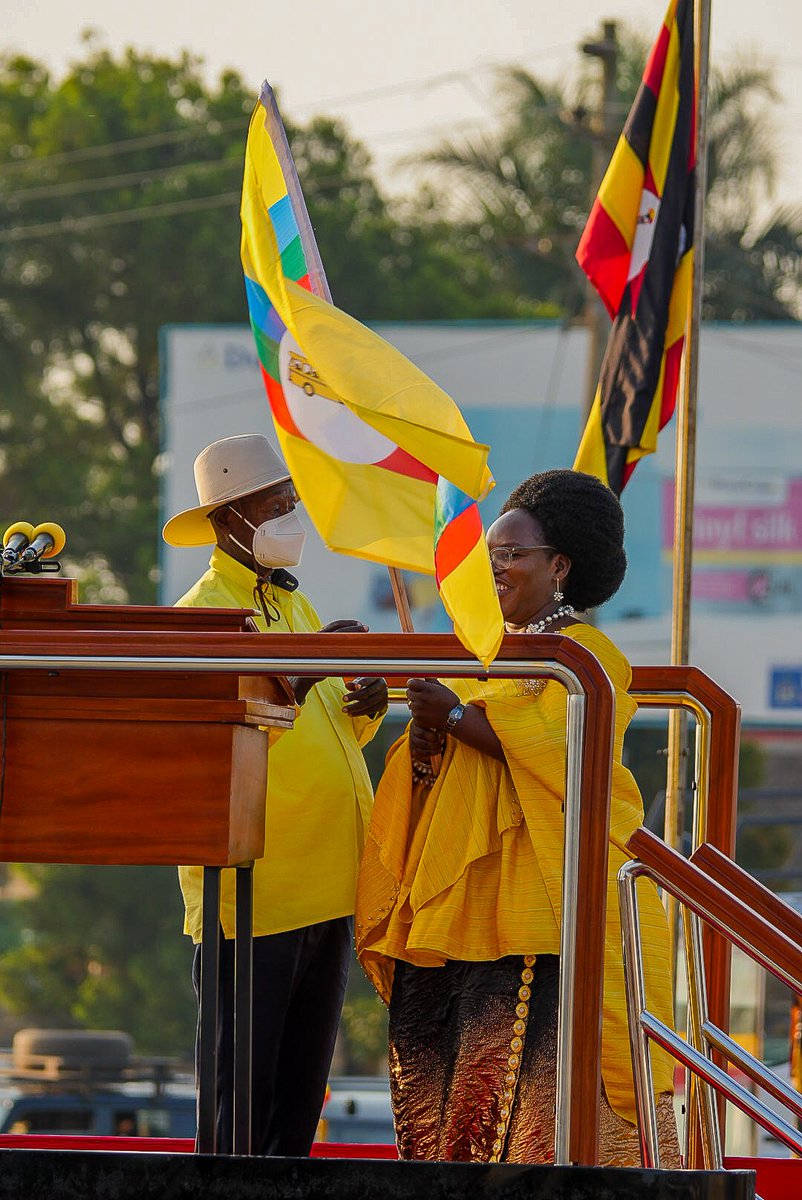 The road to the 12th parliament was blessed by my President on 11th during the <a href="/NRMOnline/">NRM Party</a> Flag handover 
Thank you Jaja President <a href="/KagutaMuseveni/">Yoweri K Museveni</a> 
#ProtectingTheGains